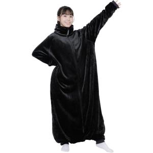 Bauhutte（バウヒュッテ） 着る毛布 はだけない着る毛布 HFD-HB25-M-BK