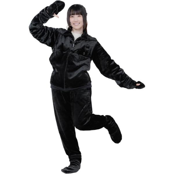 バウヒュッテ ゲーミング着る毛布 『ダメ着4SG』(ブラック・M) Bauhutte DAMEGI ...