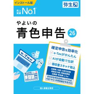弥生 やよいの青色申告 26 通常版＜令和7年分確定申告対応＞ ※パッケージ(メディアレス)版 ヤヨイノアオイロシンコク26-W 返品種別B