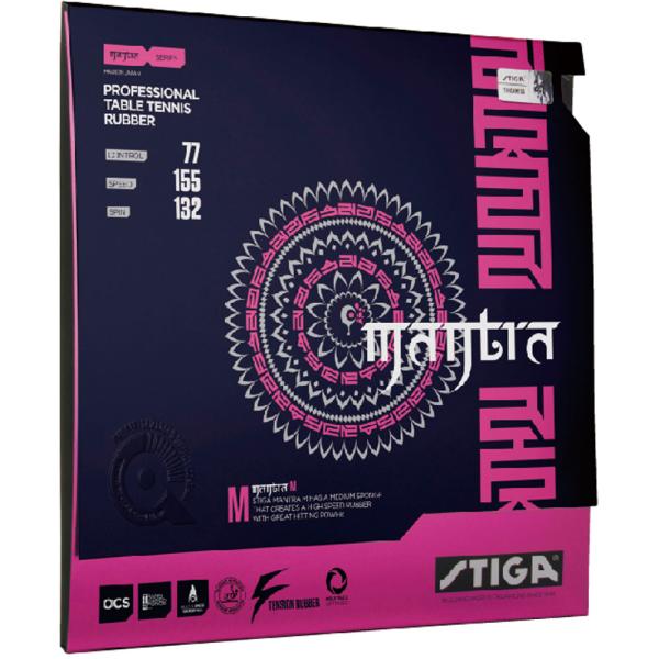 STIGA(スティガ) 卓球ラバー MANTRA M(マントラ M)テンション系裏ソフト(レッド・中...