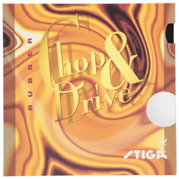 STIGA(スティガ) 卓球ラバー CHOP＆DRIVE (チョップ＆ドライブ)微粘着裏ソフト(レッ...