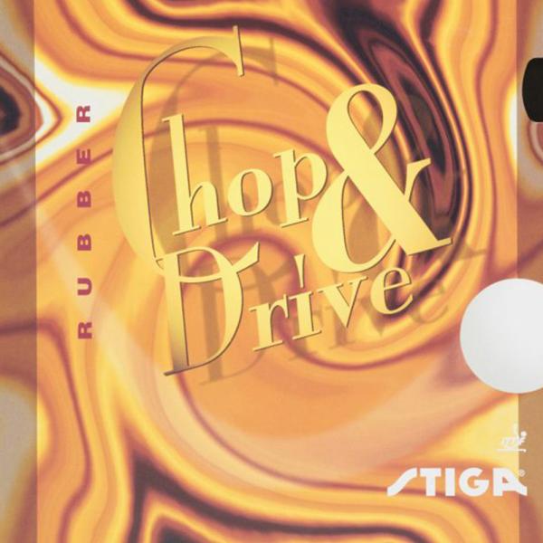 STIGA(スティガ) 卓球ラバー CHOP＆DRIVE (チョップ＆ドライブ)微粘着裏ソフト(ブラ...