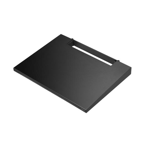 ナカムラ WALLテレビスタンド V4専用棚板(サテンブラック) EQUALS M05000239 ...