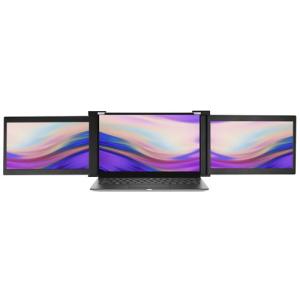 JAPANNEXT 10.1型 2画面折りたたみマルチディスプレイ モバイルモニター「Tri-Screen」(WUXGA/ IPS/ 光沢/ USB Type-C) JN-TRI-IPS101HDR 返品種別A