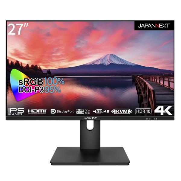 JAPANNEXT｜ジャパンネクスト 液晶ディスプレイ(27型/ IPS/ 4K UHD 3840×...