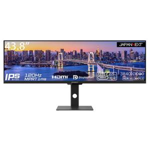 JAPANNEXT 43.8型 ウルトラワイド 液晶ディスプレイ/ Dual Full HD/ IPS/ 非光沢) JN-IPS438DFHDR400-C