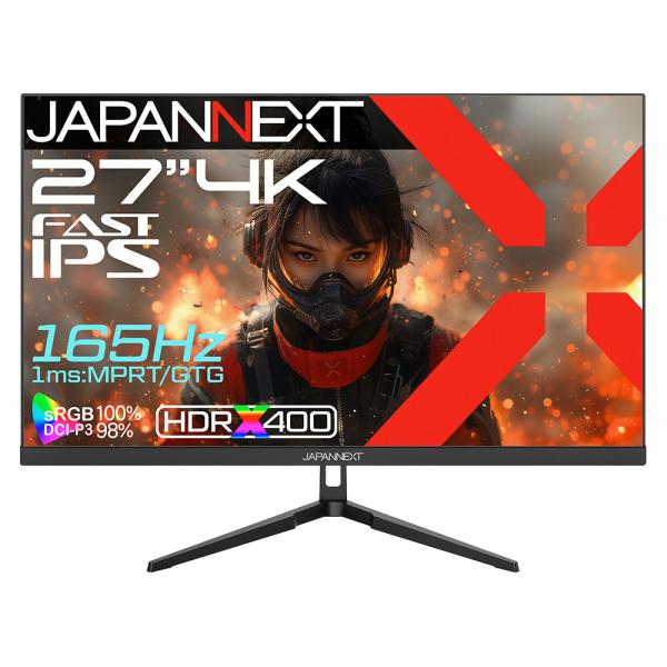 JAPANNEXT ゲーミング液晶ディスプレイ(27型/Fast IPS/4K 3840×2160/...