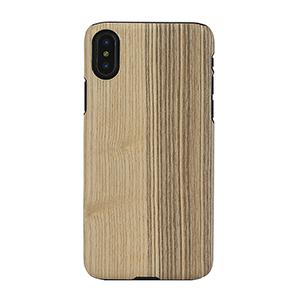 Man＆Wood iPhone XS/ X用 天然木ハードケース ブラックフレーム(VINTAGE ...