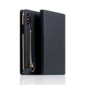 SLG Design iPhone XS/ X用 手帳型 SAFFIANO ZIPPER CASE SD10536I8