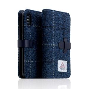SLG Design iPhone XS/ X用 手帳型 HARRIS TWEED SD10559I8