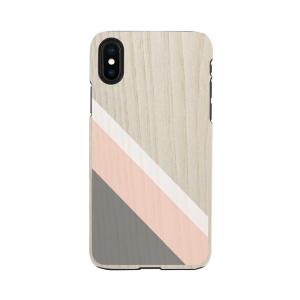 Man＆Wood iPhone XR用 天然木ケース(Pink Suit) I13867I61 返品種別A｜joshin