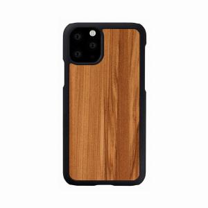 Man＆Wood iPhone 11 Pro Max用 天然木ケース Cappuccino I16852I65R 返品種別A｜joshin