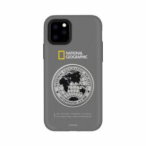 National Geographic iPhone 11 Pro Max用 Global Seal Metal-Deco Case(グレー/ チタン) NG17201I65R 返品種別A｜joshin