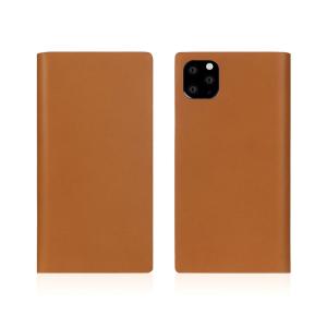 SLG Design iPhone 11 Pro用 手帳型ケース Calf Skin Leather Diary(キャメル) SD17888I58R 返品種別A｜joshin