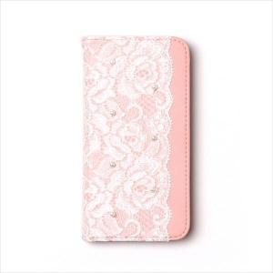 abbi iPhone SE(第3/ 2世代)/ 8/ 7用 手帳型ケース Lace Diary(ピンク) AB19082I9 返品種別A｜joshin