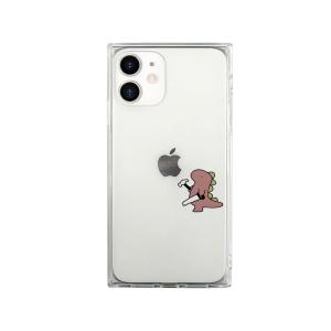 AKAN iPhone 12 mini用 ソフトスクエアケース おしごとダイナソー 日曜大工(ピンク) AK19180I12 返品種別A｜joshin