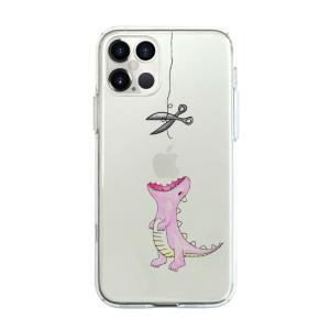 AKAN iPhone 12 Pro Max用 ソフトクリアケース はらぺこザウルス(ピンク) AK19231I12PM 返品種別A｜joshin