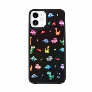 Dparks iPhone 12 mini用 TWINKLE COVER(ザウルスパターン) DS19767I12 返品種別A｜joshin