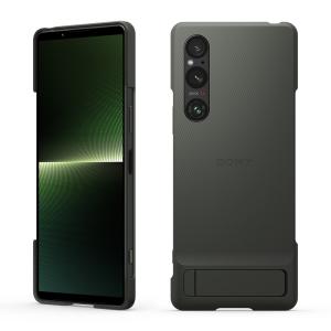 ソニー Xperia 1 V(SO-51D/ SOG10/ SoftBank)用 STYLE COVER WITH STAND SONY(カーキグリーン) (ソニー純正 国内正規品) XQZ-CBDQ/ GJPCX 返品種別A｜joshin