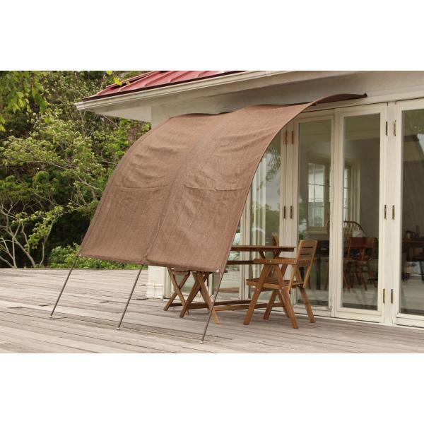 タック アーチ型サンシェード(2mブラウン) TAN-912-20 返品種別B