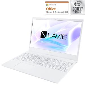 NEC 15.6型ノートパソコン NEC LAVIE N157C/ AAW パールホワイト(Core i7-10510U/メモリ 8GB/SSD 512GB/DVDドライブ/Officeあり) PC-N157CAAW 返品種別A
