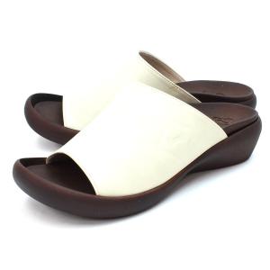 RegettaCanoe レディース フラッドウェッジスライドサンダル(アイボリー・サイズ：L 24.0cm〜24.5cm) リゲッタカヌー CJFW-3500 CJFW3500-IVO-L 返品種別A