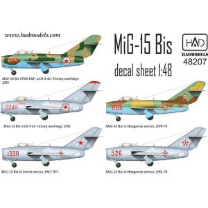 HADモデル 1/ 48 MiG-15Bis 北朝鮮/ ソ連/ ハンガリーデカール 返品種別B