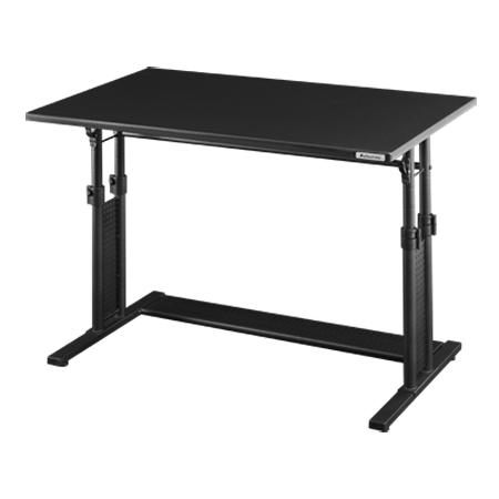 バウヒュッテ 昇降式PCデスク「ワイド」 (幅100cm×奥行60cm) ブラック BHD-1000...