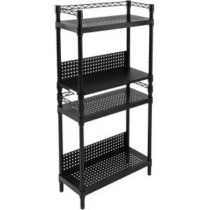 バウヒュッテ デスクサイドラック (幅60.5cm×奥行25.5cm) ブラック BHS-600SM-BK 返品種別A