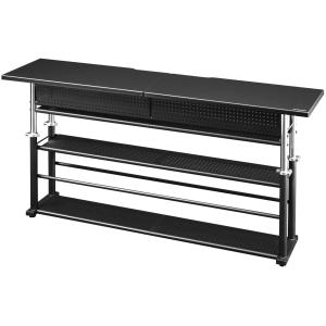 バウヒュッテ 昇降エクステンションデスクラージ(ブラック) Bauhutte BHC-1400H-BK 返品種別A
