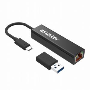 ASUSTOR(アサスター) USB 3.2 Gen 1 Type-A/ C接続 2.5Gbイーサネットアダプター AS-U2.5G2? 返品種別B