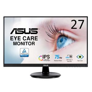 ASUS(エイスース) 27型 Eye Care液晶ディスプレイ(フルHD/ IPS/ フレームレス/ 75Hz/ HDMI/ USB-C 65W電力供給) VA27DCP 返品種別A｜joshin