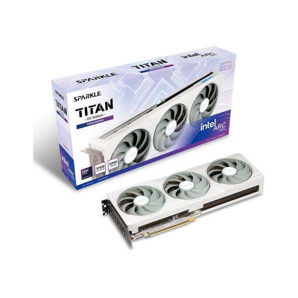 SPARKLE｜スパークル Intel Arc B580 ホワイトカラートリプルファン搭載 オーバー...