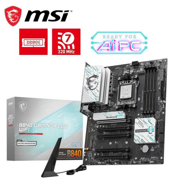 MSI｜エムエスアイ MSI B840 GAMING PLUS WIFI マザーボード B840 G...