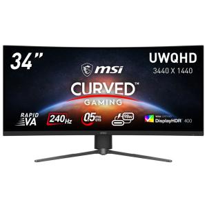 MSI ゲーミング液晶ディスプレイ(ブラック) MAGシリーズ MPG-346CQRF-X24 返品...