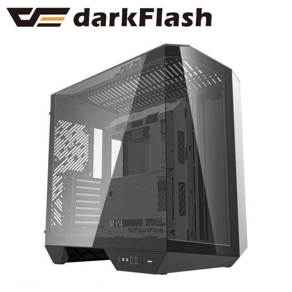 darkFlash｜ダークフラッシュ ピラーレス ミドルタワーケース [ATX / Micro AT...