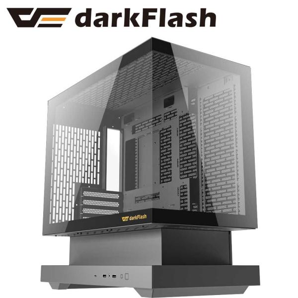 darkFlash｜ダークフラッシュ FLOATRON F1 M-ATX PCケース(ブラック) F...