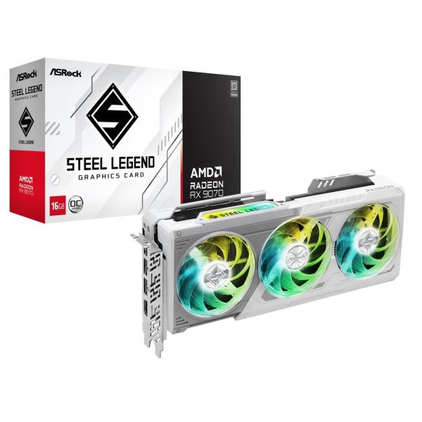 ASRock｜アスロック ASRock Radeon RX 9070 Steel Legend 16...