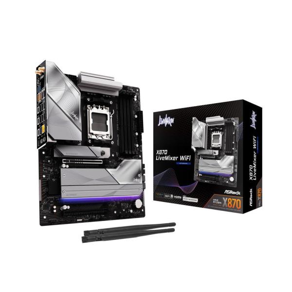 ASRock｜アスロック ASRock Socket AM5 AMD X870 ATX WiFi+B...