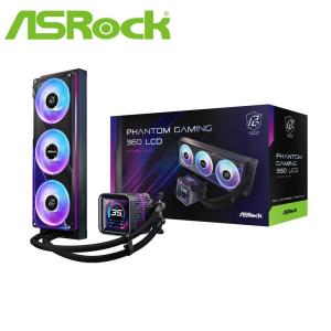 ASRock｜アスロック 水冷一体型CPUクーラー Phantom Gaming 360 LCD(ブラック) PHANTOMGAMING360LCD 返品種別B