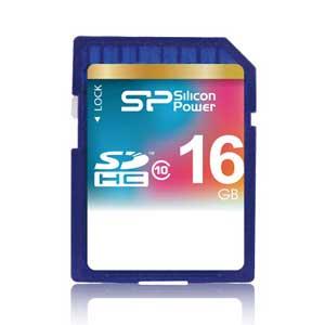 SP016GBSDH010V10 16GB Class10 シリコンパワー SDHCメモリーカード