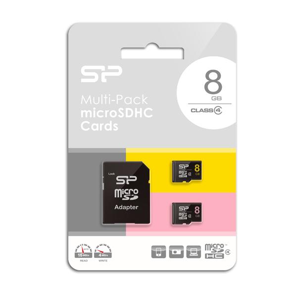 SiliconPower(シリコンパワー) microSDHCメモリーカード 8GB×2枚セット C...