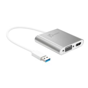 ジェイファイブクリエイト USB 3.0 to Dual VGA＆HDMIディスプレイアダプター j5create JUA360