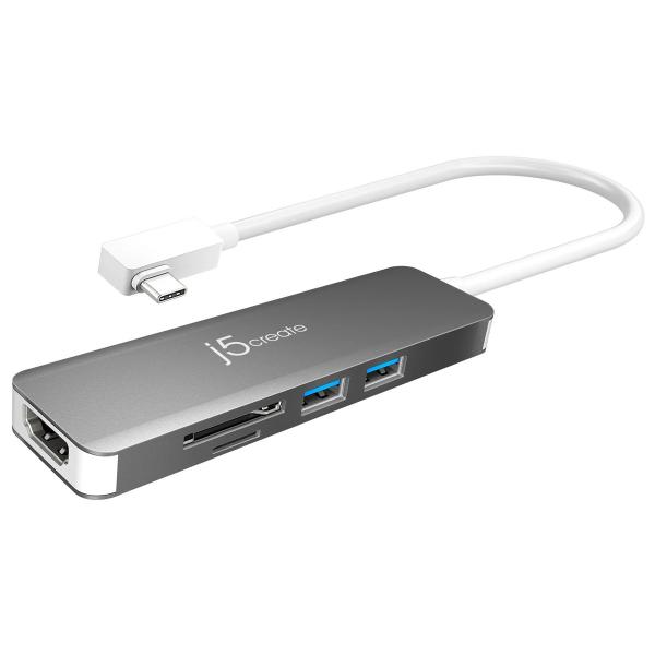 ジェイファイブクリエイト USB-C 3.1 Gen2 SuperSpeed+ マルチアダプター(ス...