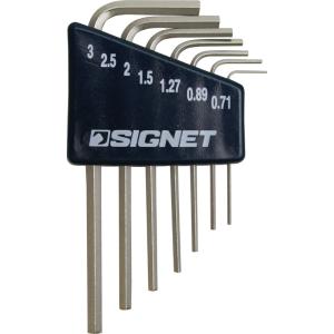 SIGNET 六角棒レンチ7本セット (0.71-3mm) ホルダー付き シグネット 35060 返品種別B｜joshin