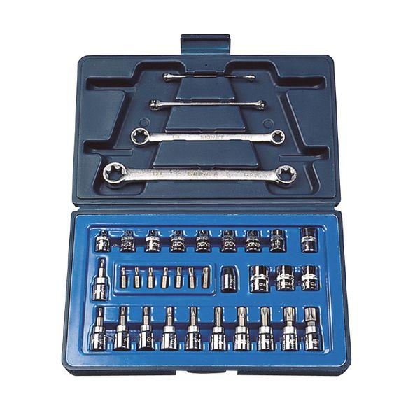 SIGNET 3/ 8DR ヘクスローブソケットセット シグネット 12835 返品種別B