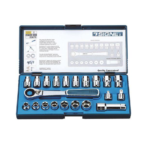 SIGNET ボルテックスソケットセット(10-19mm・3/ 8-3/ 4) シグネット 2067...