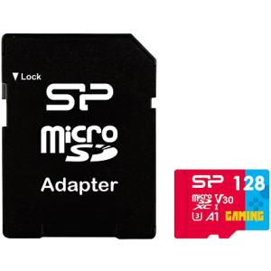 シリコンパワー ゲーミング向け microSDXCメモリカード C10 UHS-I U3 A1 V30 128GB SP128GBSTXDV3V1NSP 
