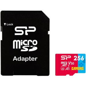 シリコンパワー ゲーミング向け microSDXCメモリカード C10 UHS-I U3 A1 V30 256GB SP256GBSTXDV3V1NSP