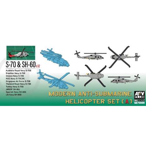 AFVクラブ 1/ 700 現用対潜ヘリコプターセット(A)(SE70009)プラモデル 返品種別B